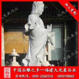 佛像石雕觀音廠家 滴水觀音菩薩雕像