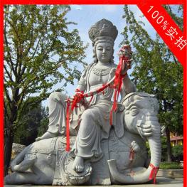 石雕文殊普賢菩薩