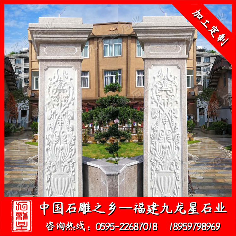 浙江溫州樂清市南塘鎮(zhèn)--石材柱子拼板