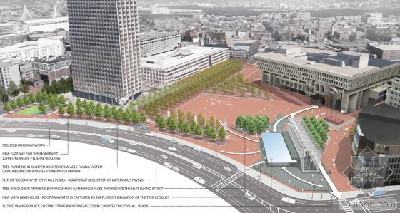 美國(guó)麻州政廳廣場(chǎng)效果圖-美國(guó)麻州政廳廣場(chǎng)第4張圖片