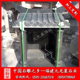 石雕土地廟雕刻 花崗石山神廟 石材伯公廟