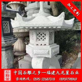 石雕燈籠 寺廟禪燈圖片 仿古石燈籠廠家