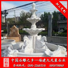 酒店門(mén)口石雕噴泉 大理石噴泉多少錢(qián)