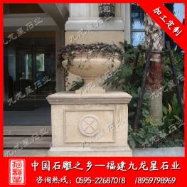 惠安石雕花缽廠家 大理石花缽批發(fā)