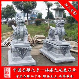 江西石雕貔貅生產(chǎn)廠家 門(mén)口貔貅擺放