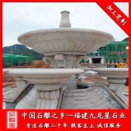 大號(hào)型石材噴泉水景雕塑廠(chǎng)家 批發(fā)石雕水缽噴泉