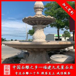 石雕噴泉水缽效果圖 石材噴泉水景廠(chǎng)家雕刻