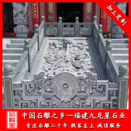 寺廟石雕九龍地雕圖片大全 石雕九龍御道廠家雕刻